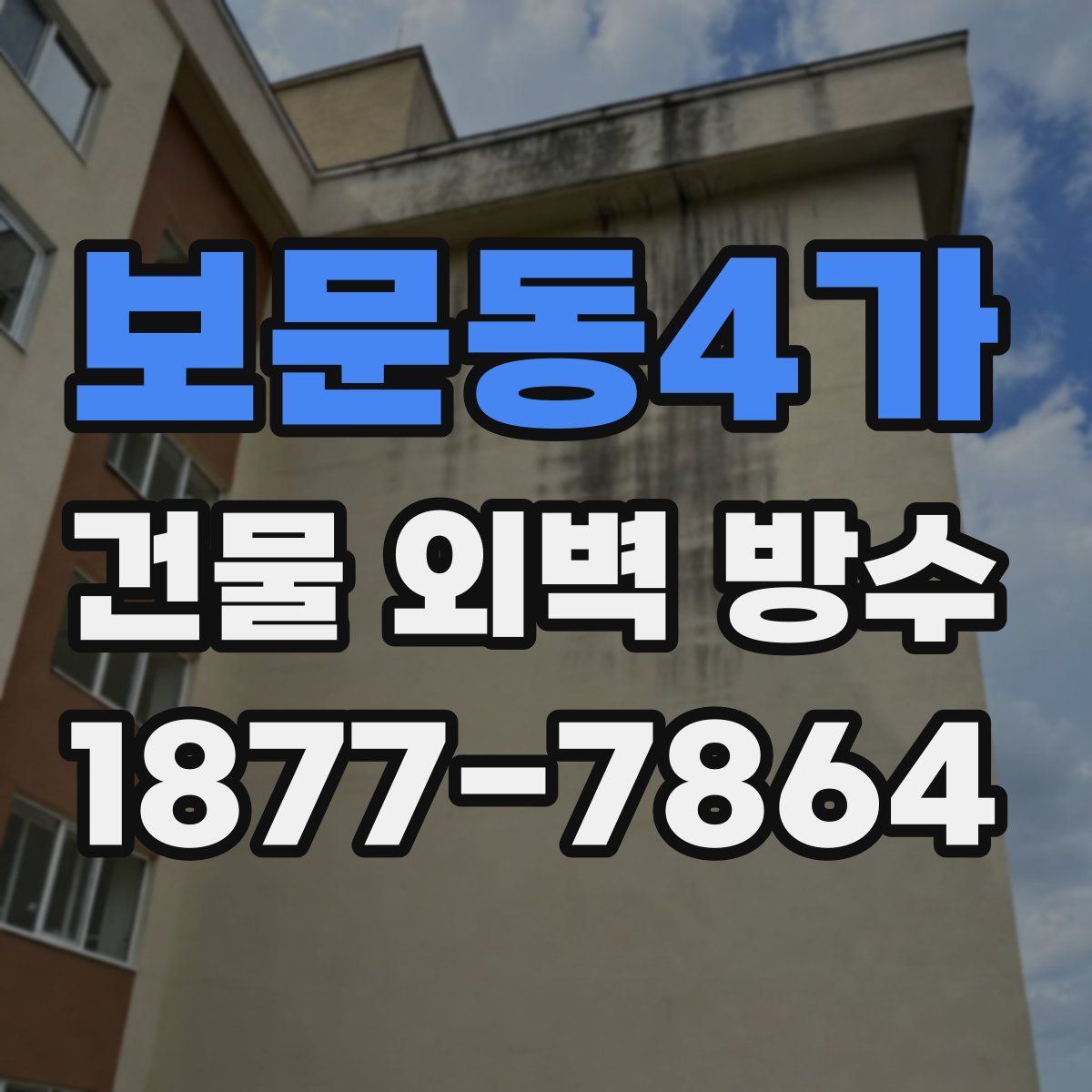보문동4가 건물 외벽 방수