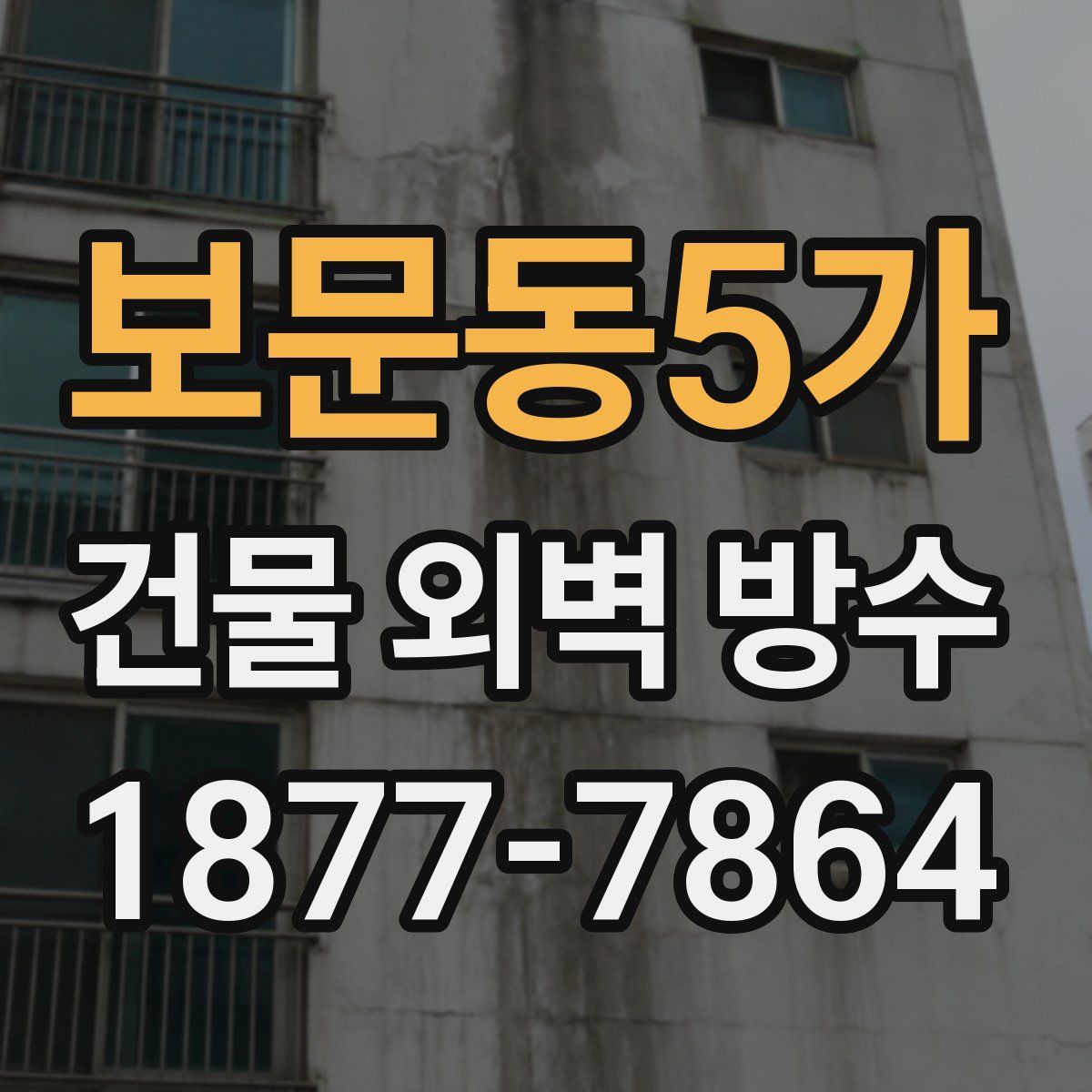 보문동5가 건물 외벽 방수
