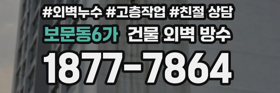 보문동6가 건물 외벽 방수