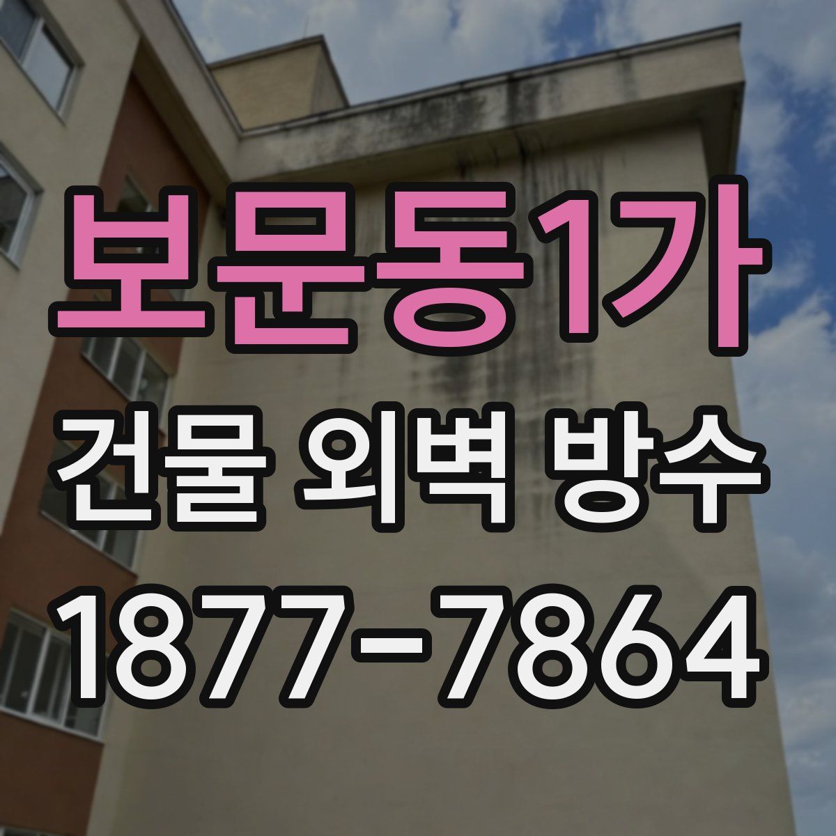 보문동1가 건물 외벽 방수