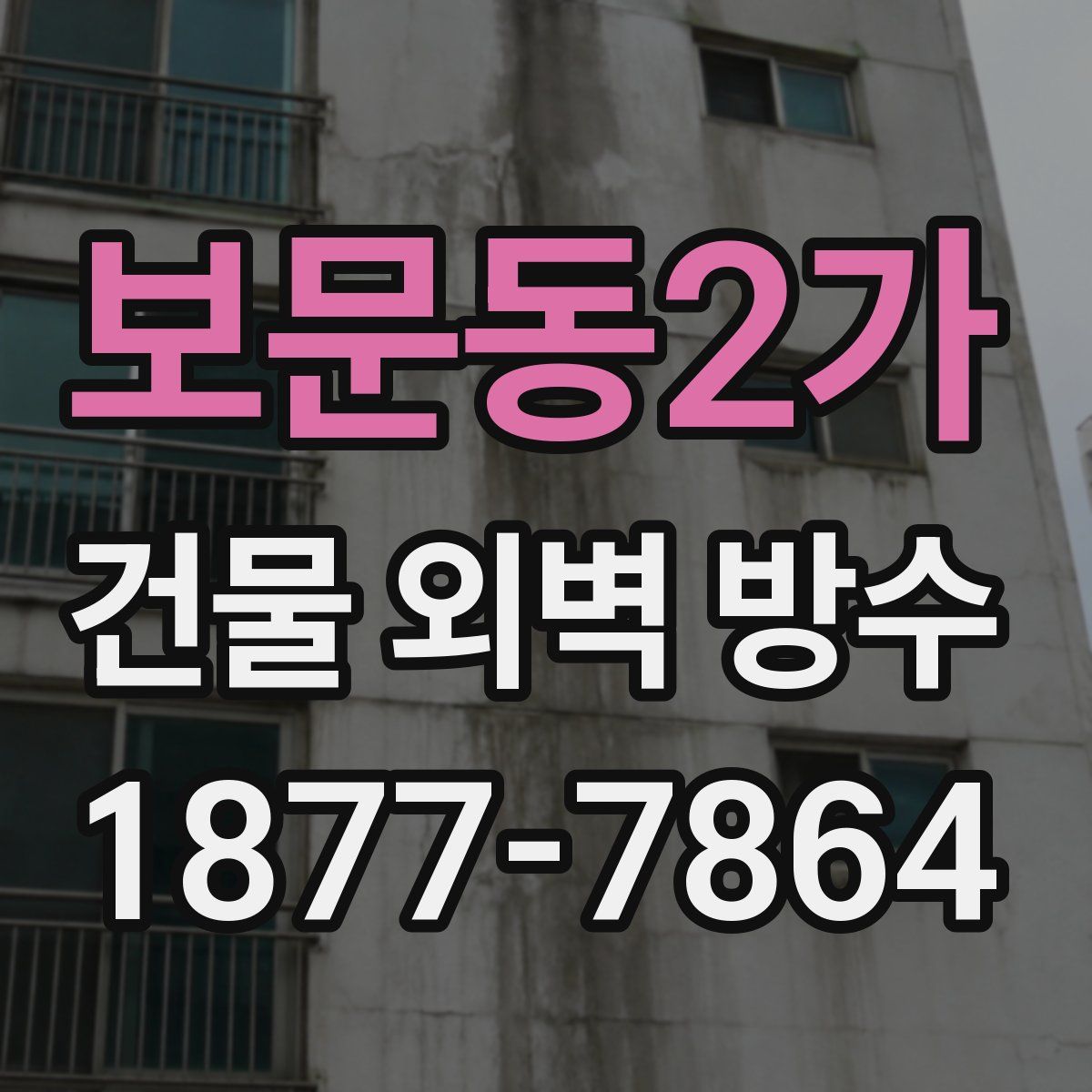 보문동2가 건물 외벽 방수