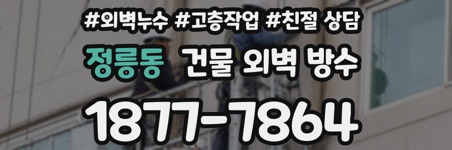 정릉동 건물 외벽 방수