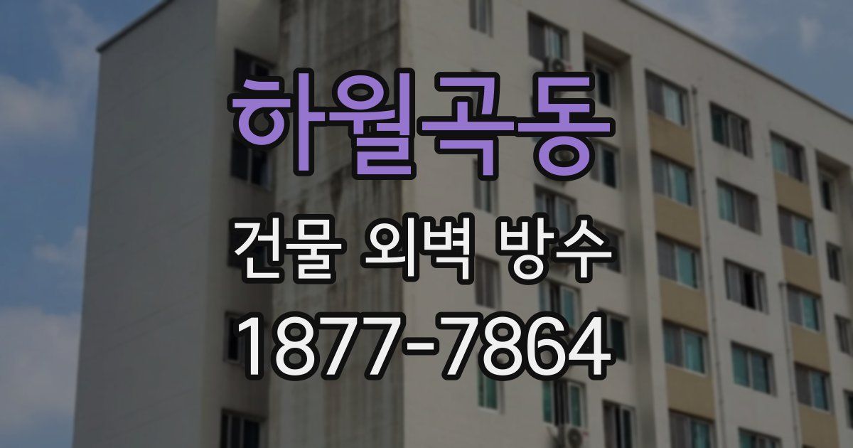 하월곡동 건물 외벽 방수