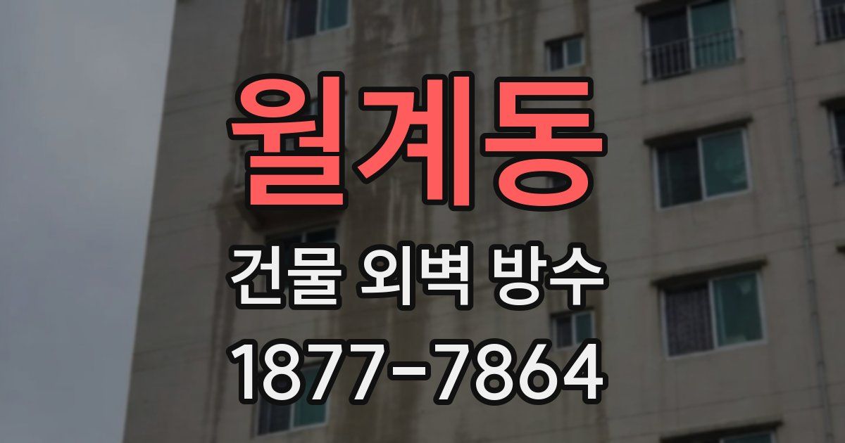 월계동 건물 외벽 방수