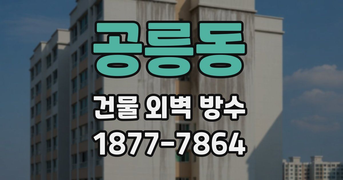 공릉동 건물 외벽 방수