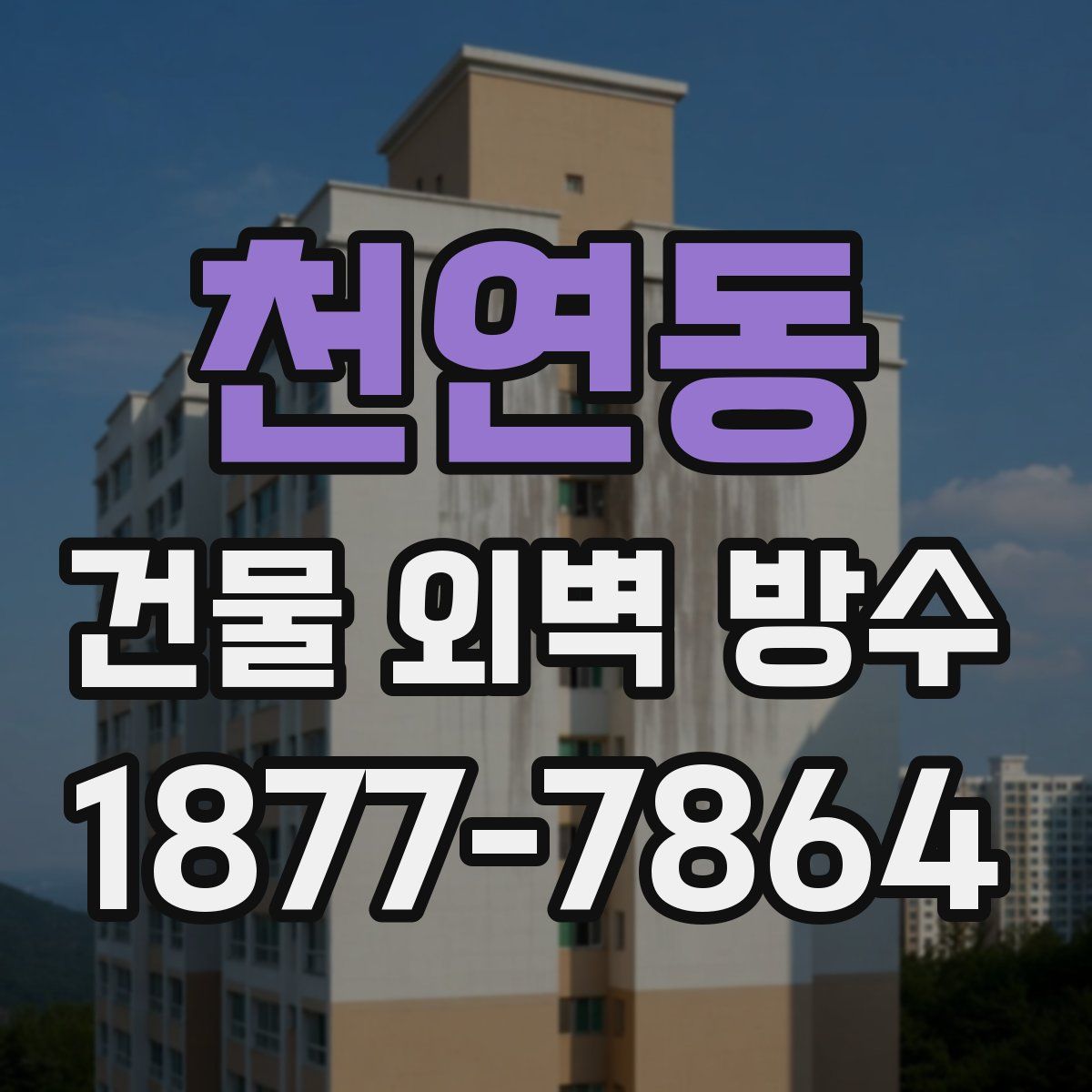 천연동 건물 외벽 방수