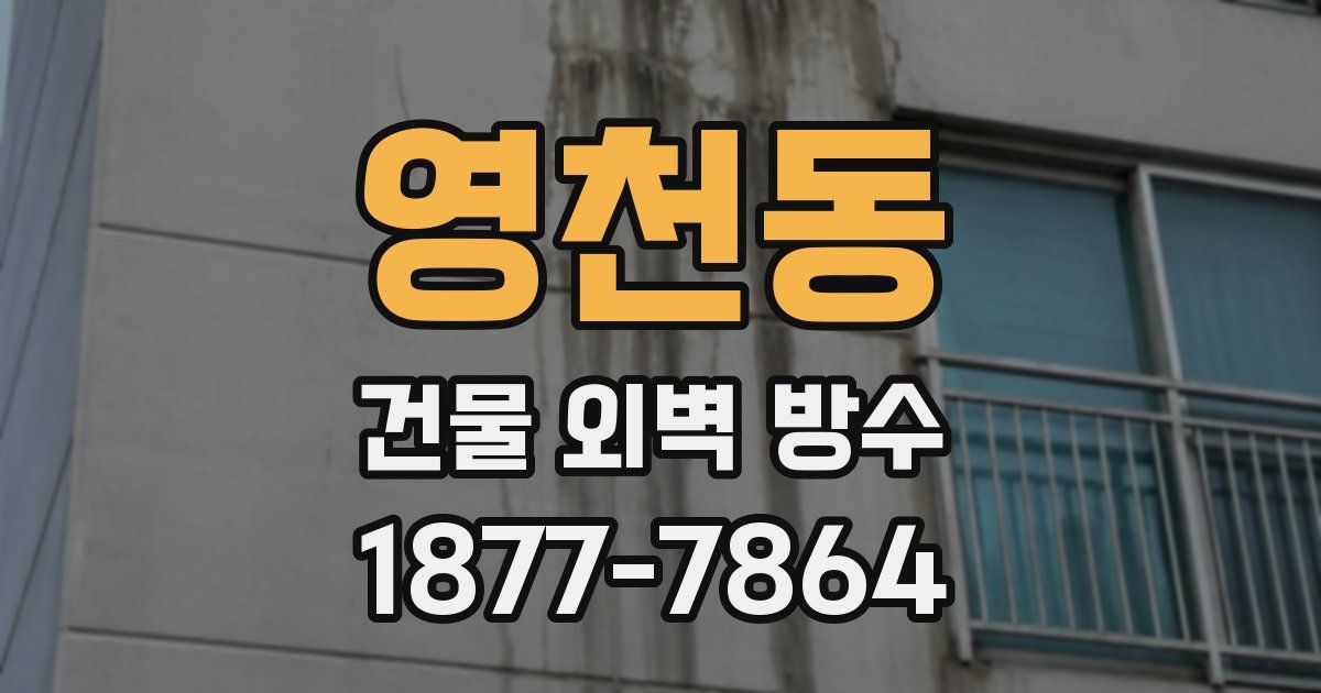 영천동 건물 외벽 방수