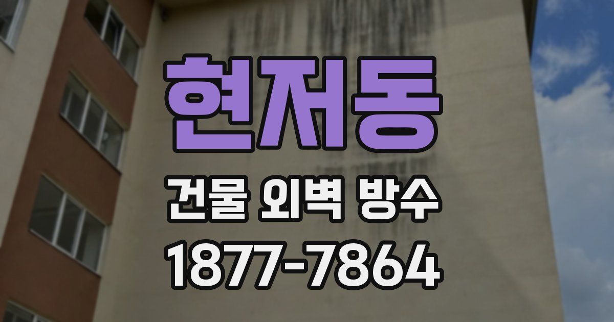 현저동 건물 외벽 방수
