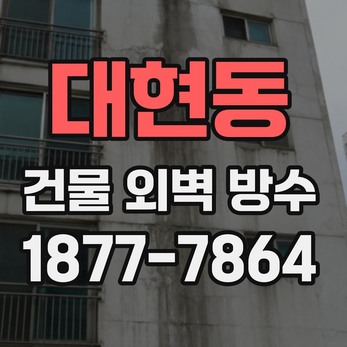 대현동 건물 외벽 방수