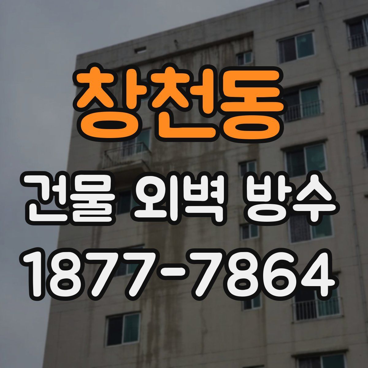창천동 건물 외벽 방수