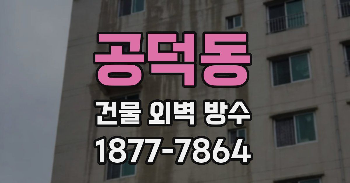 공덕동 건물 외벽 방수
