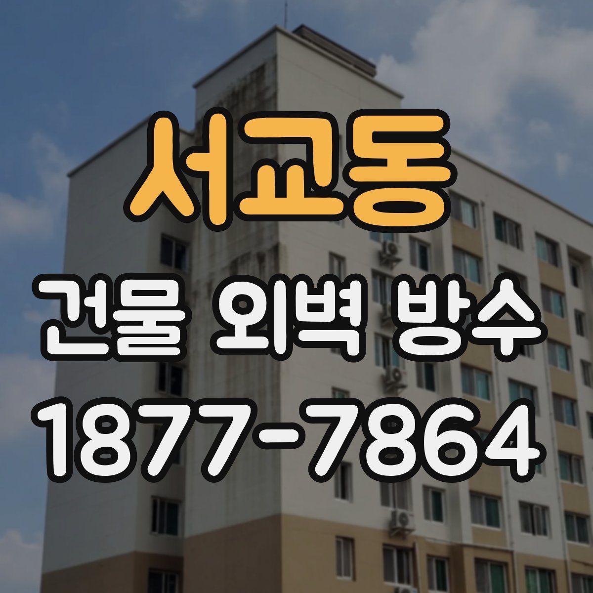 서교동 건물 외벽 방수