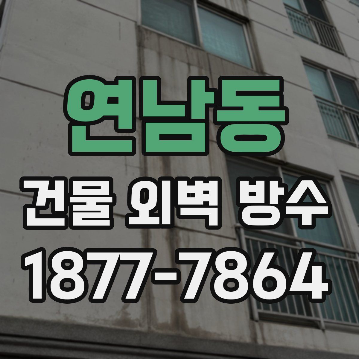 연남동 건물 외벽 방수
