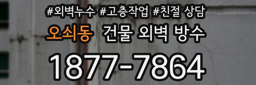 오쇠동 건물 외벽 방수