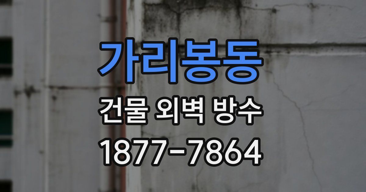 가리봉동 건물 외벽 방수