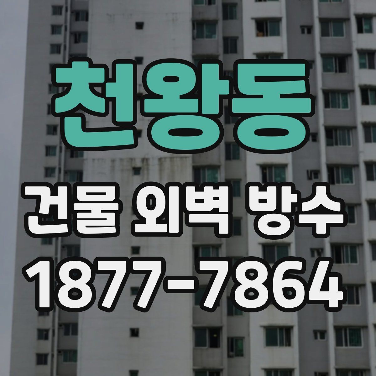 천왕동 건물 외벽 방수 업체를 고를 때 살펴볼 기준