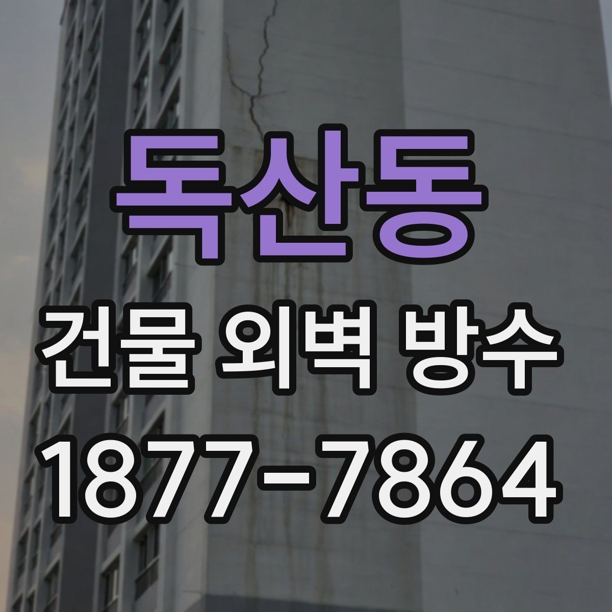 독산동 건물 외벽 방수 보강이 필요한 대표 사례