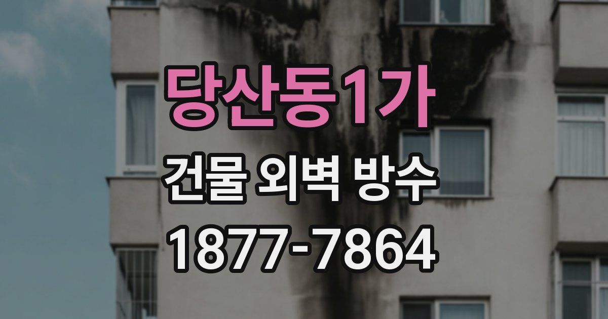 당산동1가 건물 외벽 방수