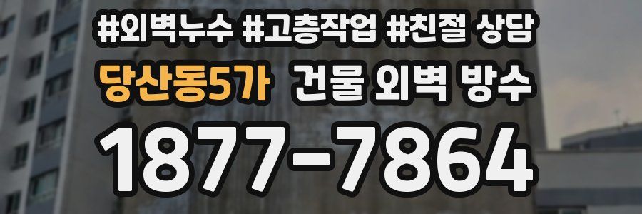 당산동5가 건물 외벽 방수