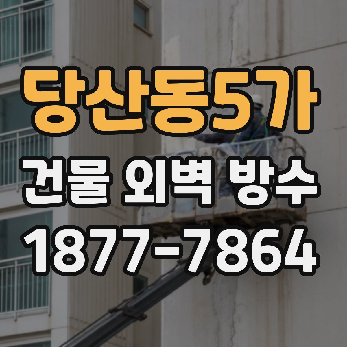 당산동5가 건물 외벽 방수