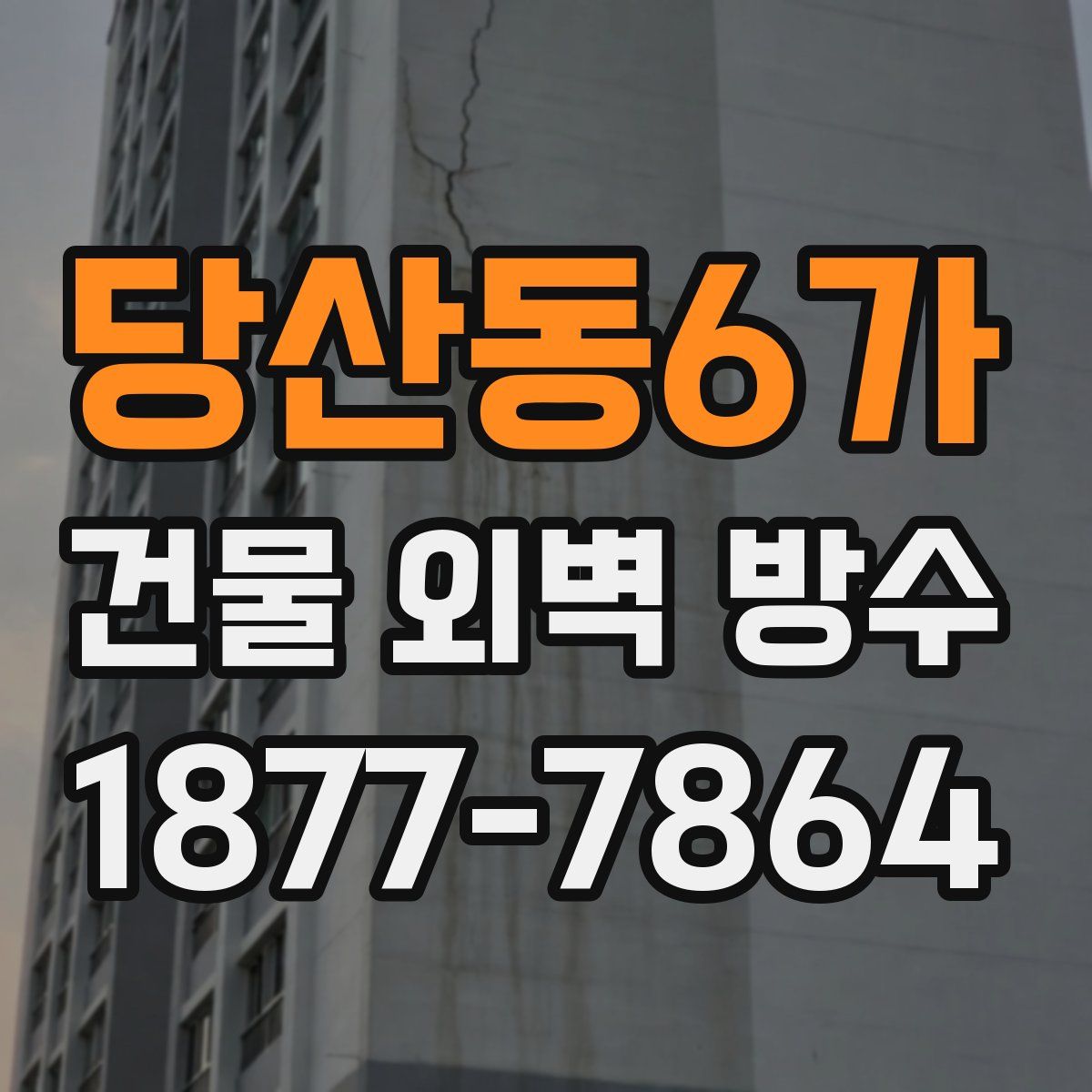 당산동6가 건물 외벽 방수
