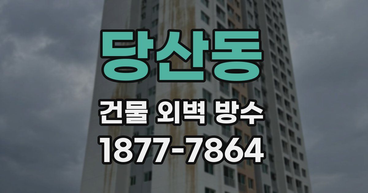 당산동 건물 외벽 방수