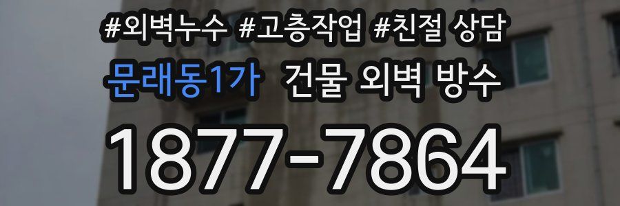 문래동1가 건물 외벽 방수
