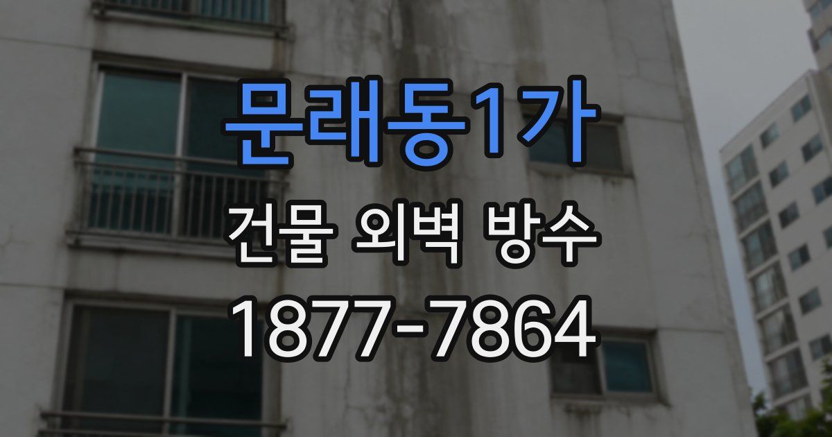 문래동1가 건물 외벽 방수