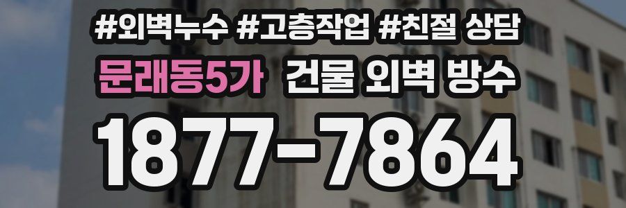 문래동5가 건물 외벽 방수