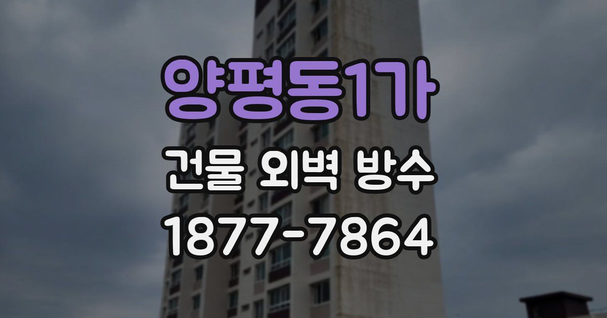 양평동1가 건물 외벽 방수