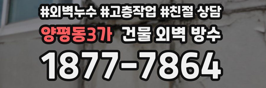 양평동3가 건물 외벽 방수
