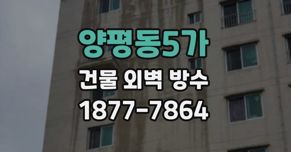 양평동5가 건물 외벽 방수