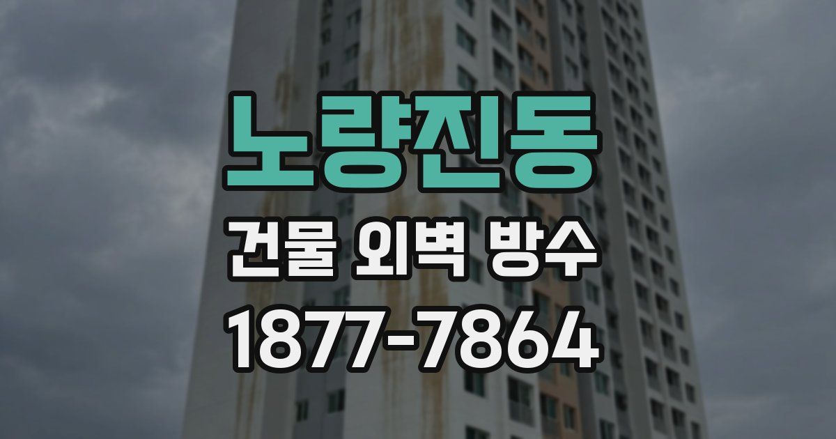 노량진동 건물 외벽 방수