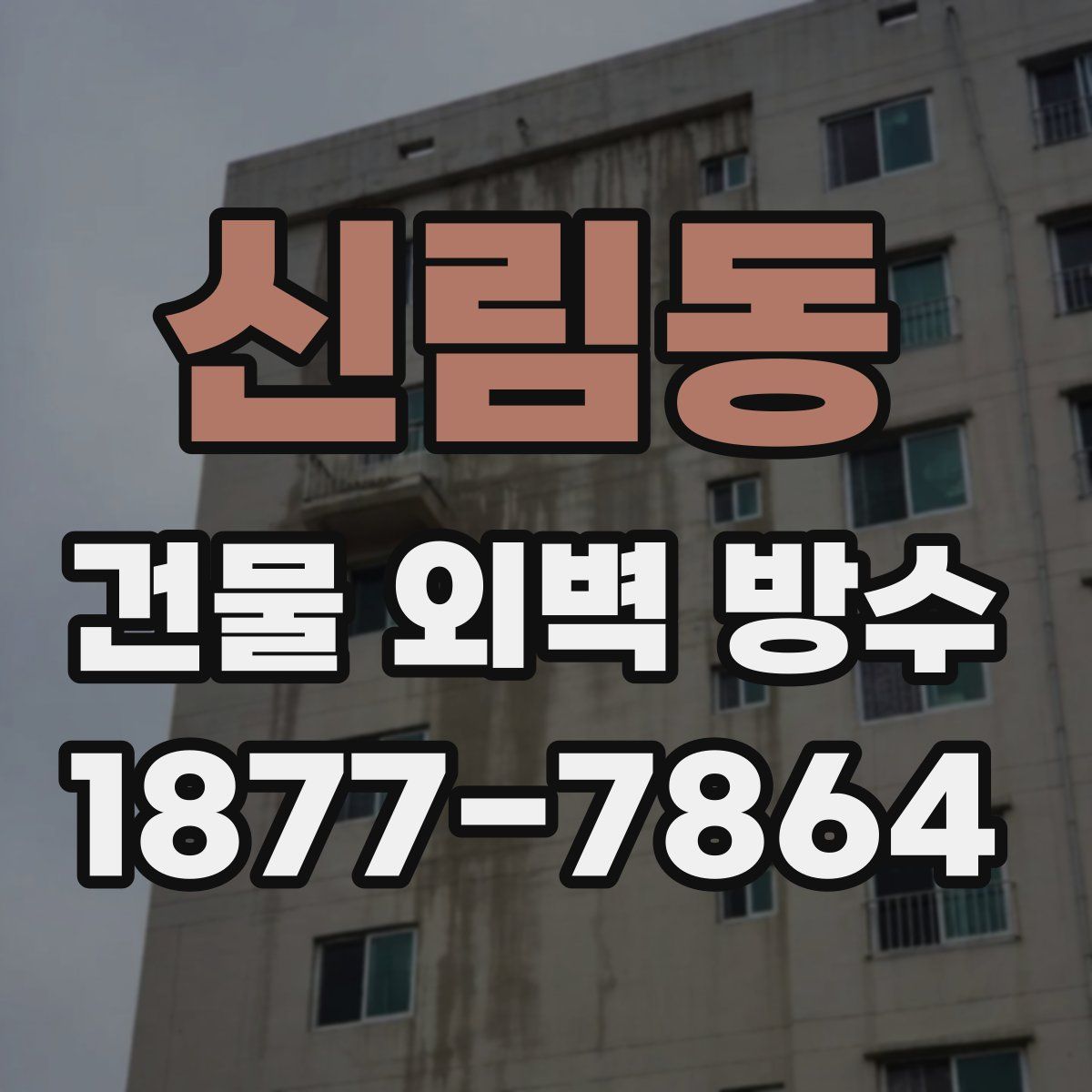 신림동 건물 외벽 방수