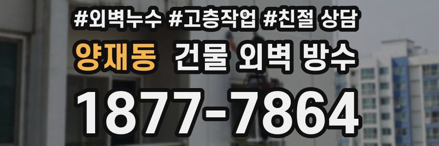 양재동 건물 외벽 방수