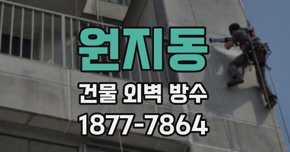 원지동 건물 외벽 방수