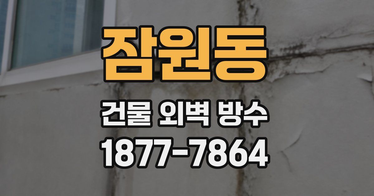 잠원동 건물 외벽 방수