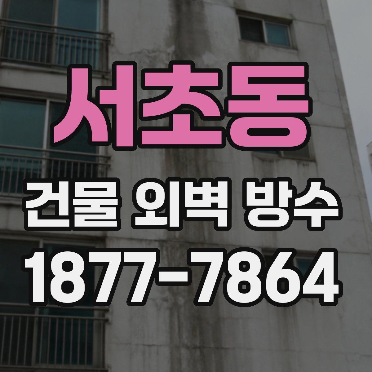 서초동 건물 외벽 방수