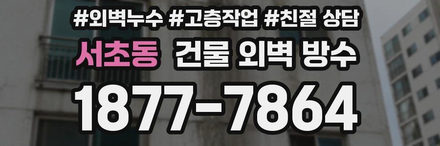 서초동 건물 외벽 방수