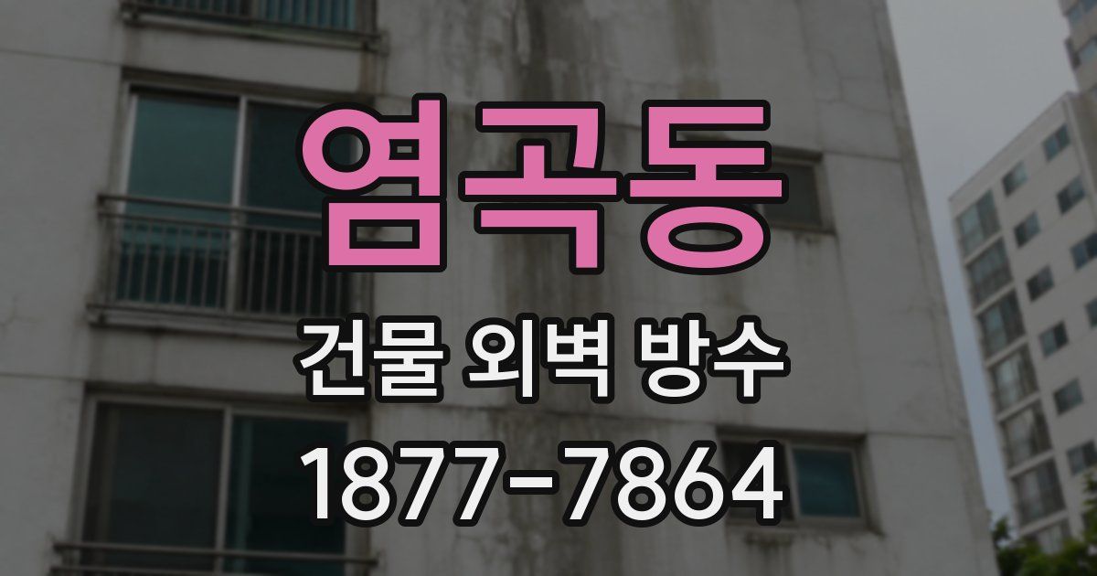 염곡동 건물 외벽 방수