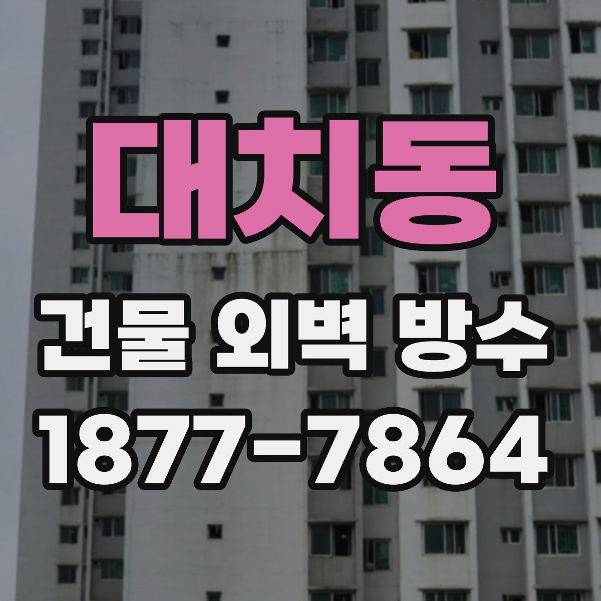 대치동 건물 외벽 방수