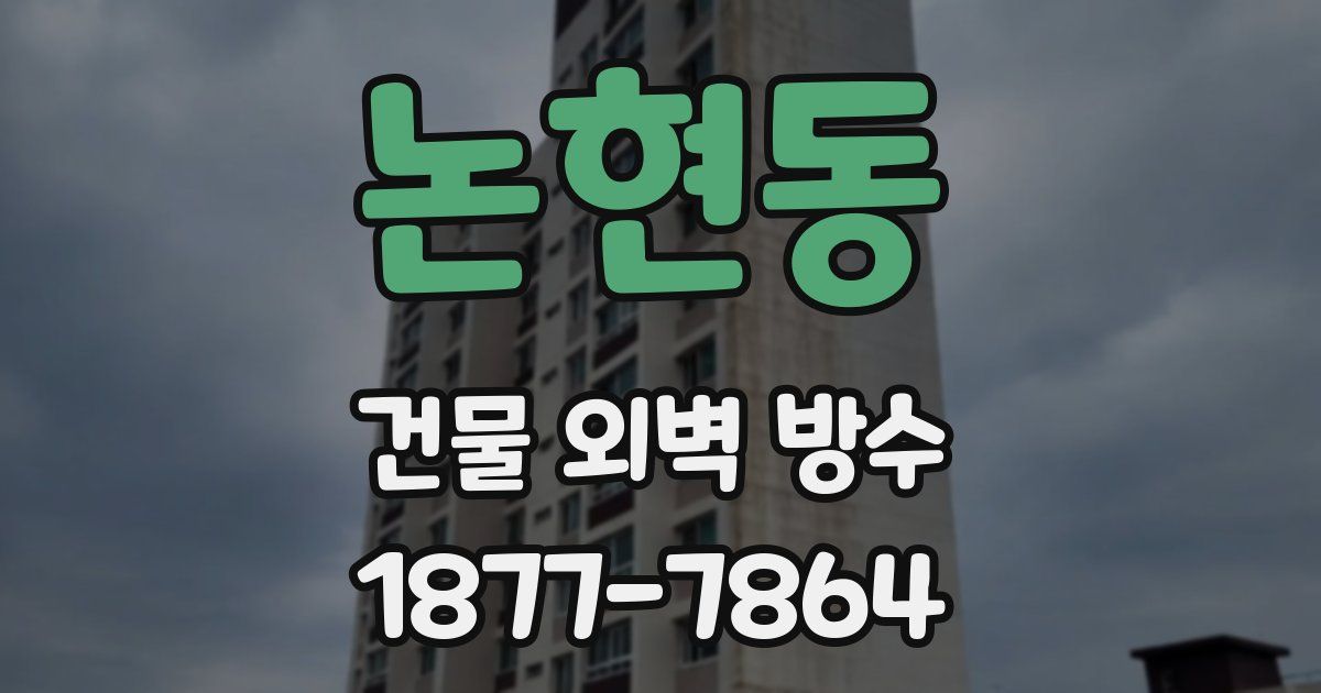 논현동 건물 외벽 방수