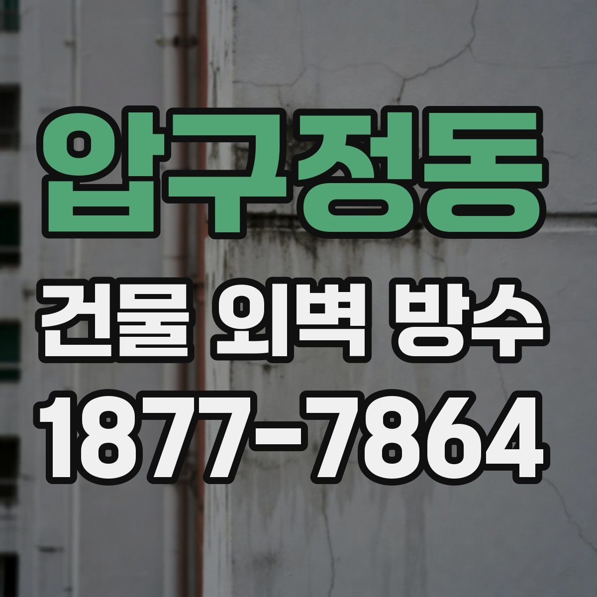 압구정동 건물 외벽 방수