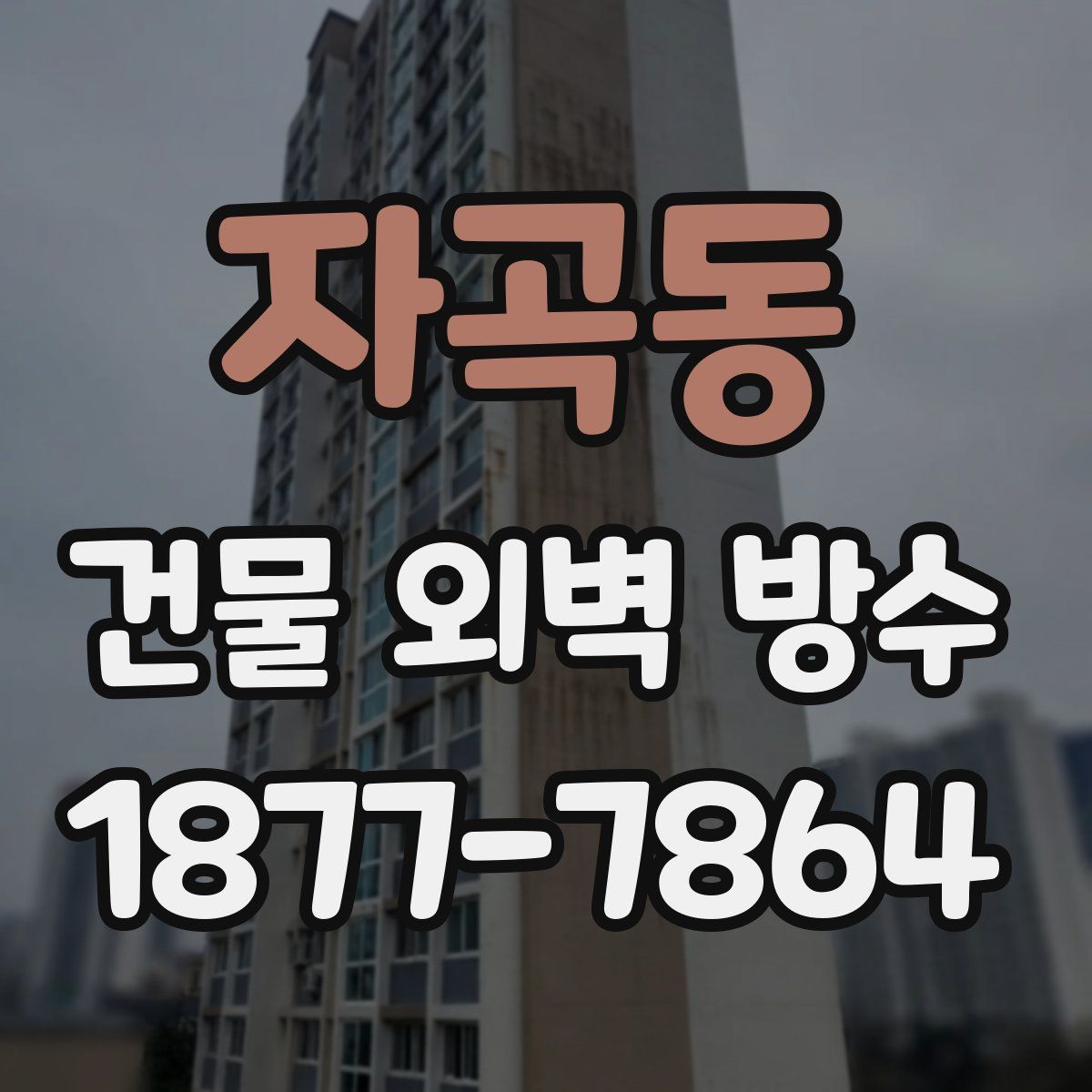 자곡동 건물 외벽 방수