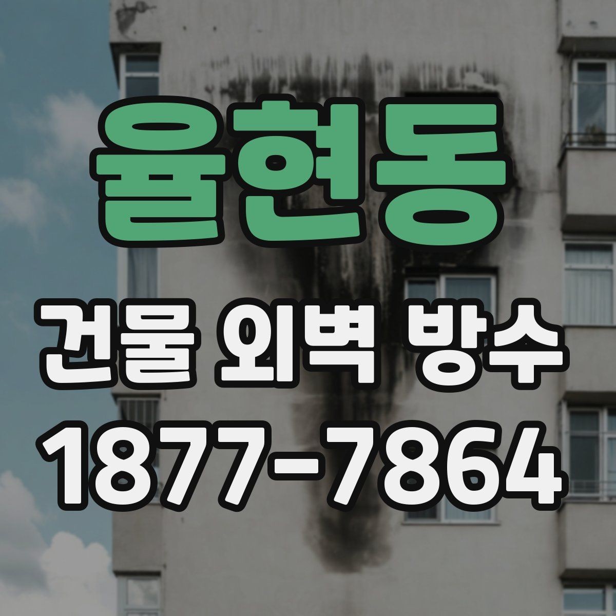 율현동 건물 외벽 방수 누수 재발을 막는 관리법