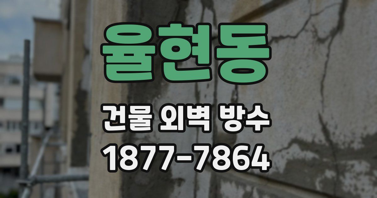 율현동 건물 외벽 방수