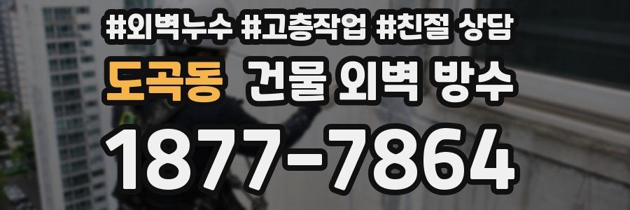 도곡동 건물 외벽 방수