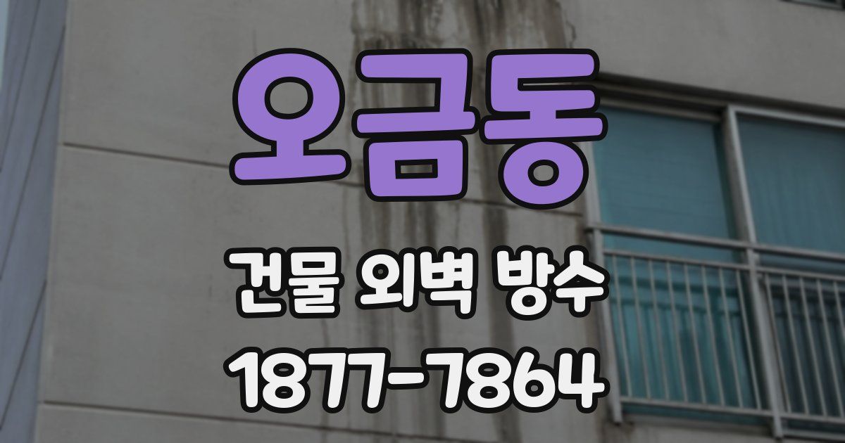 오금동 건물 외벽 방수