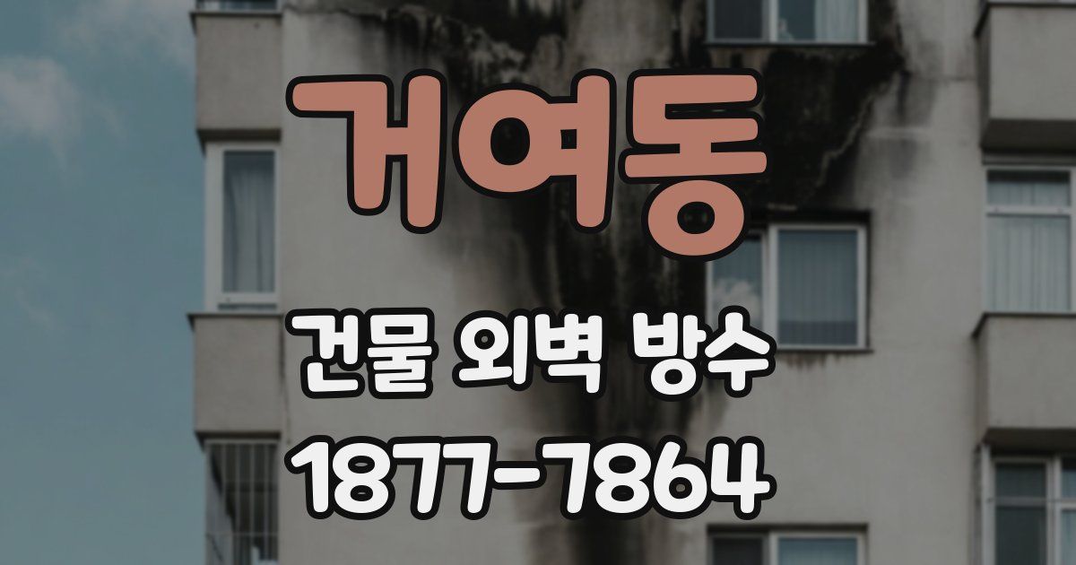 거여동 건물 외벽 방수