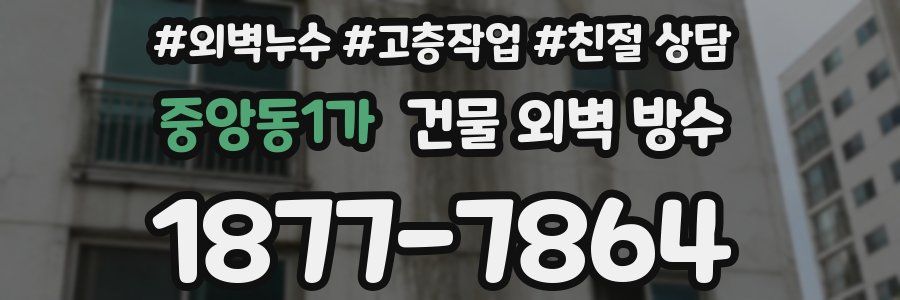 중앙동1가 건물 외벽 방수